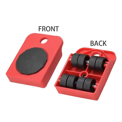 🏠600 Lbs Furniture Moving Dolly Lifter Kit with 360° Rotating Wheels for Heavy Furniture & Peel Stick Floors🪜