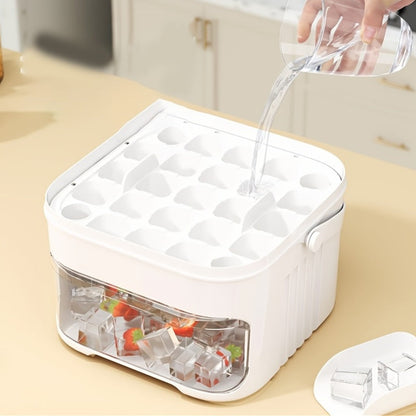 The smartest way to chill drinks. No mess, no hassle, just ice.-Food Grade Stackable Ice Maker