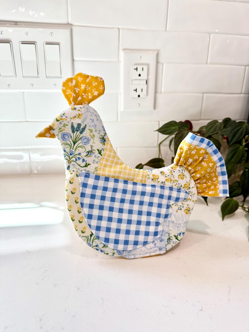 Handmade Chicken Oven Mitt & Pot Holder
