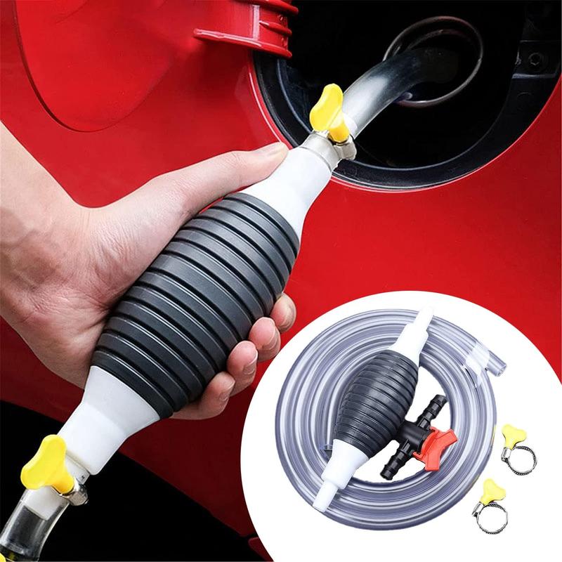 🔥2026 HOT SALE🚗Multifunction Liquid Sucker Pump High Flow Manual Fuel Pump 13.12 Ft Hose