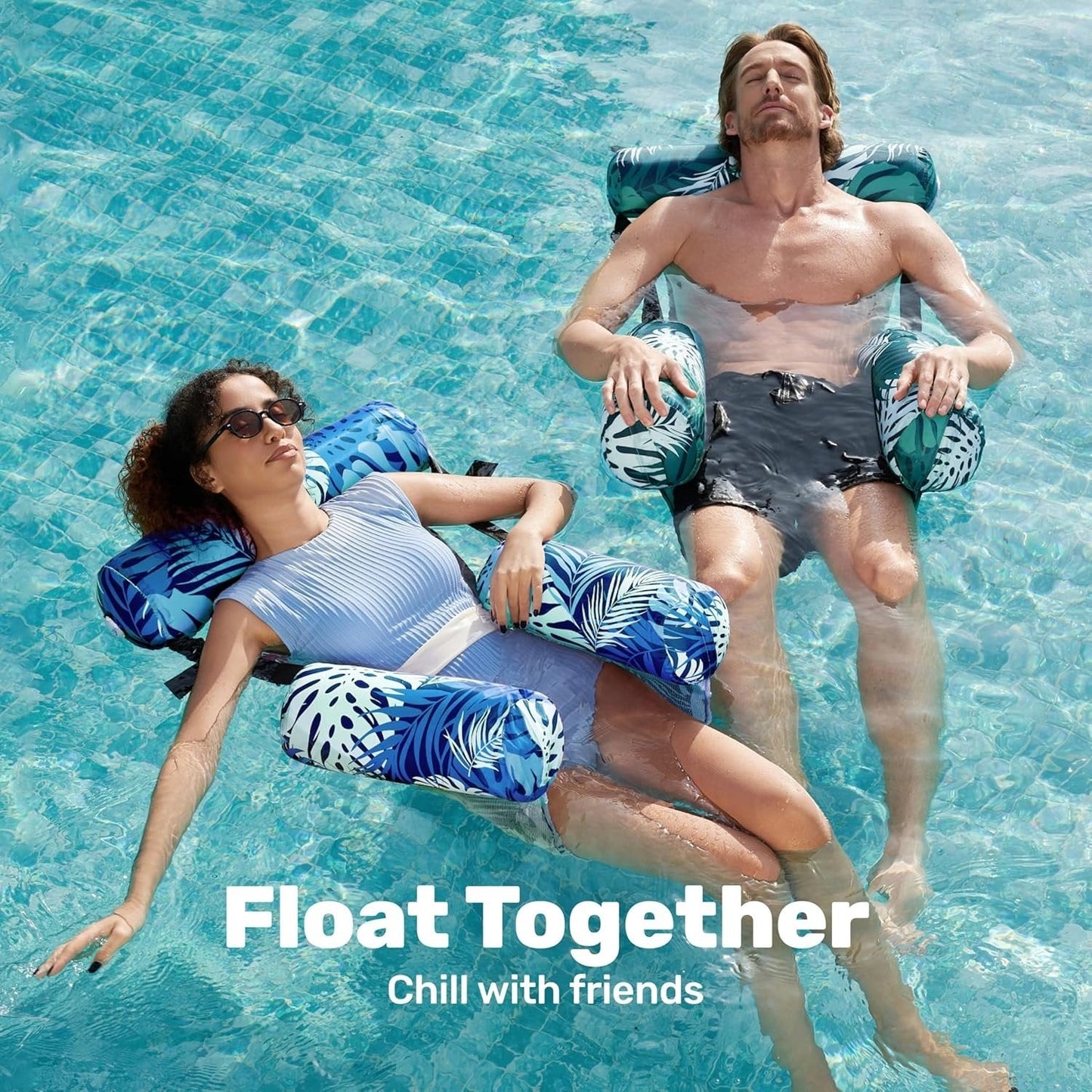 🌊SUMMER BESTSELLER🔥Inflatable Pool Floats Adult | No Sinking, No Leaks, All-Day Summer Comfort!