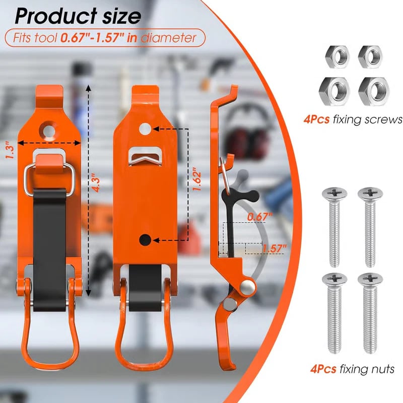 ⏳Time-Limited Special⏰Heavy Duty Tool Holder Wall Mount Clamps