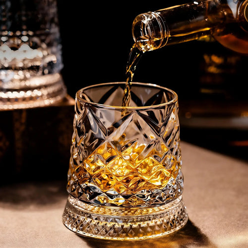 🔥2026 Hot Sell✨ The Whiskey Glass Everyone’s Obsessed With 🥃 Spins Smoothly • Glows Beautifully • Perfect Gift
