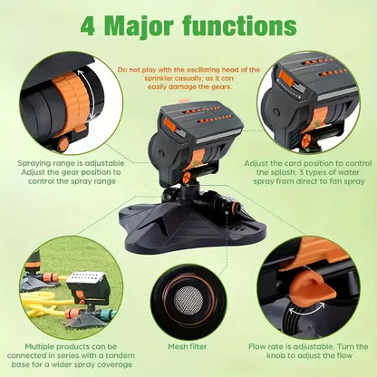 Stop Hand-Watering💦 50% OFF: The Precision Turret Sprinkler for a Lush, Green Lawn