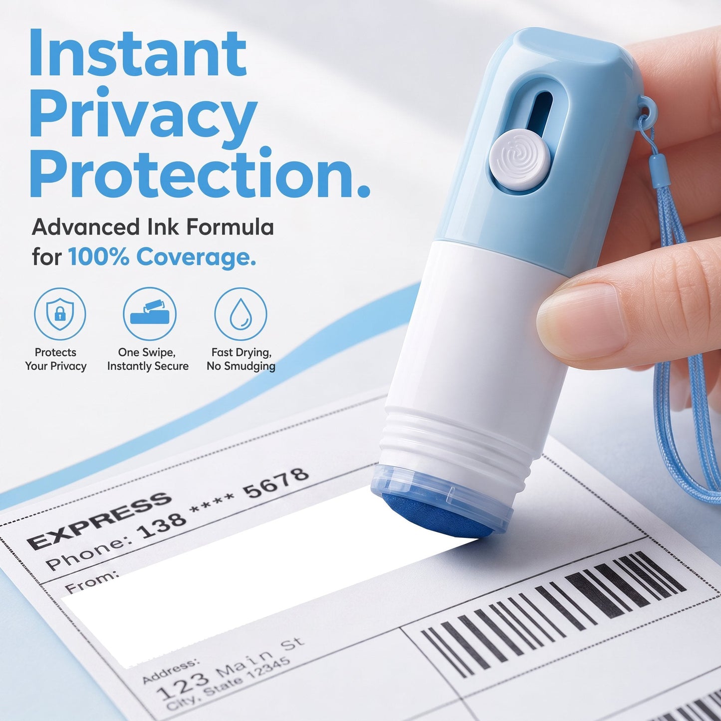 🔥Hot Sale 50% OFF🔥 2-in-1 Privacy Shield | Fast-Drying Express Information Blocker ✨