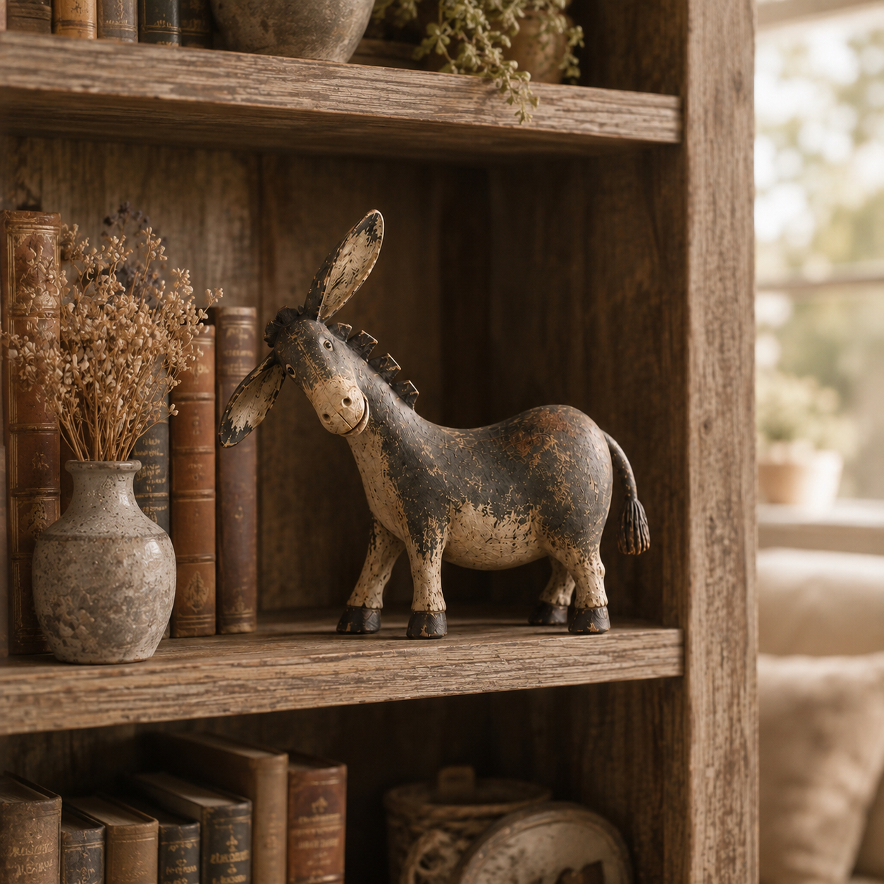 🫏Rustic Donkey Figurine for Farmhouse Decor
