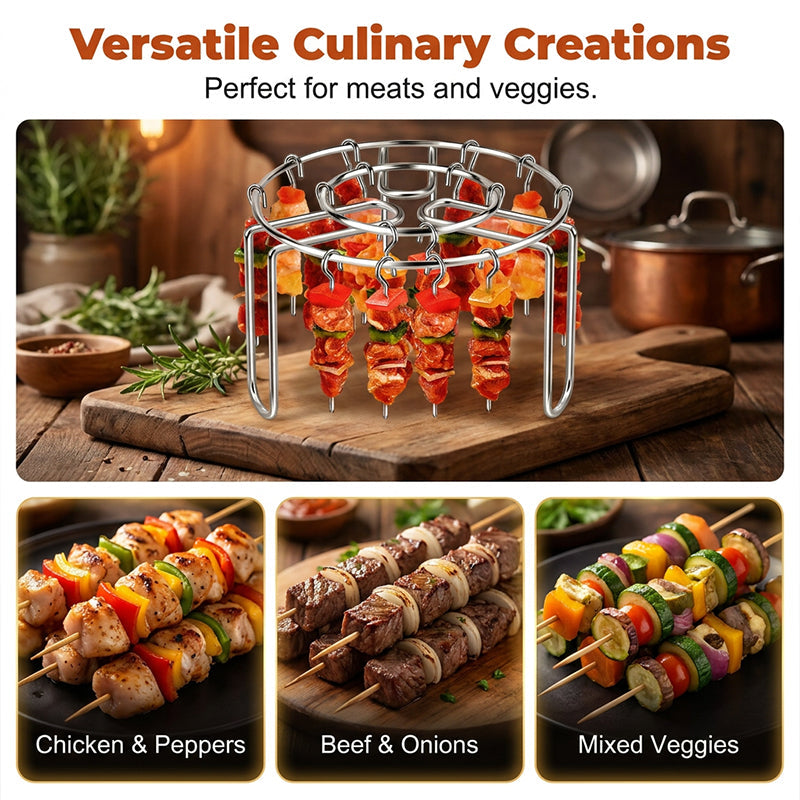 🥩Vertical barbecue grill for grilling skewers.🍤