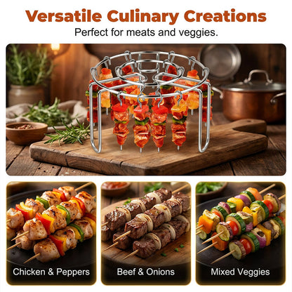 🥩Vertical barbecue grill for grilling skewers.🍤
