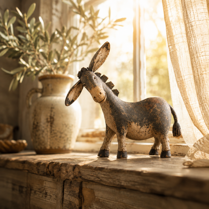 🫏Rustic Donkey Figurine for Farmhouse Decor