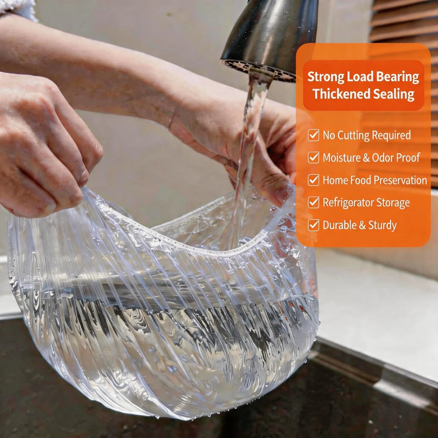 🥗100 Piece Elastic Reusable Bowl Covers for Freshness and Odor Protection