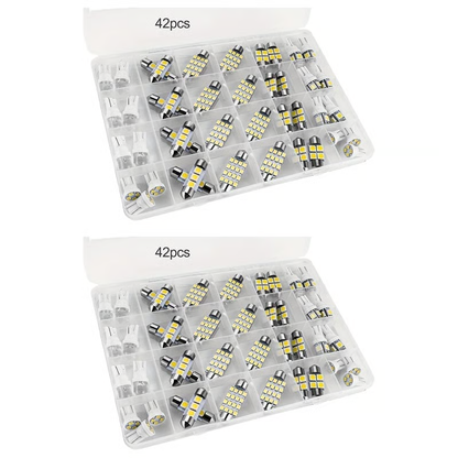 All-in-One Automotive LED Interior Conversion Kit (42-Piece Set)