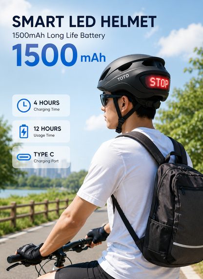 🚴SLSHINING Smart LED Cycling Helmet
