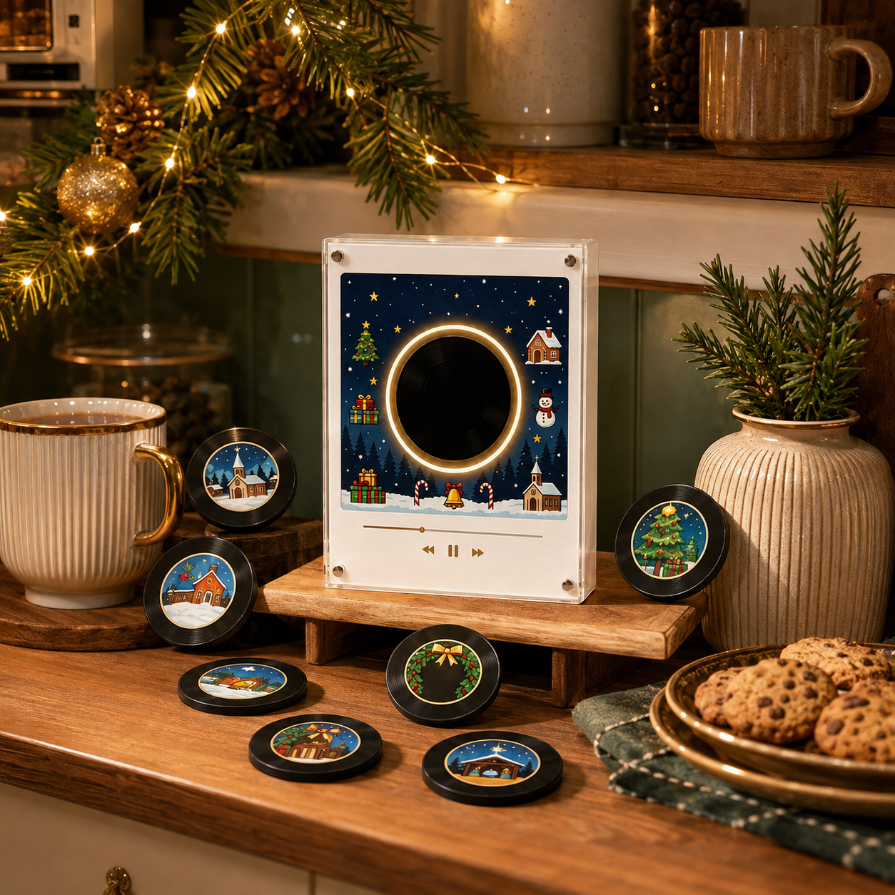 🎄Jingle Vinyl™ Christmas Magnetic Music Player Set