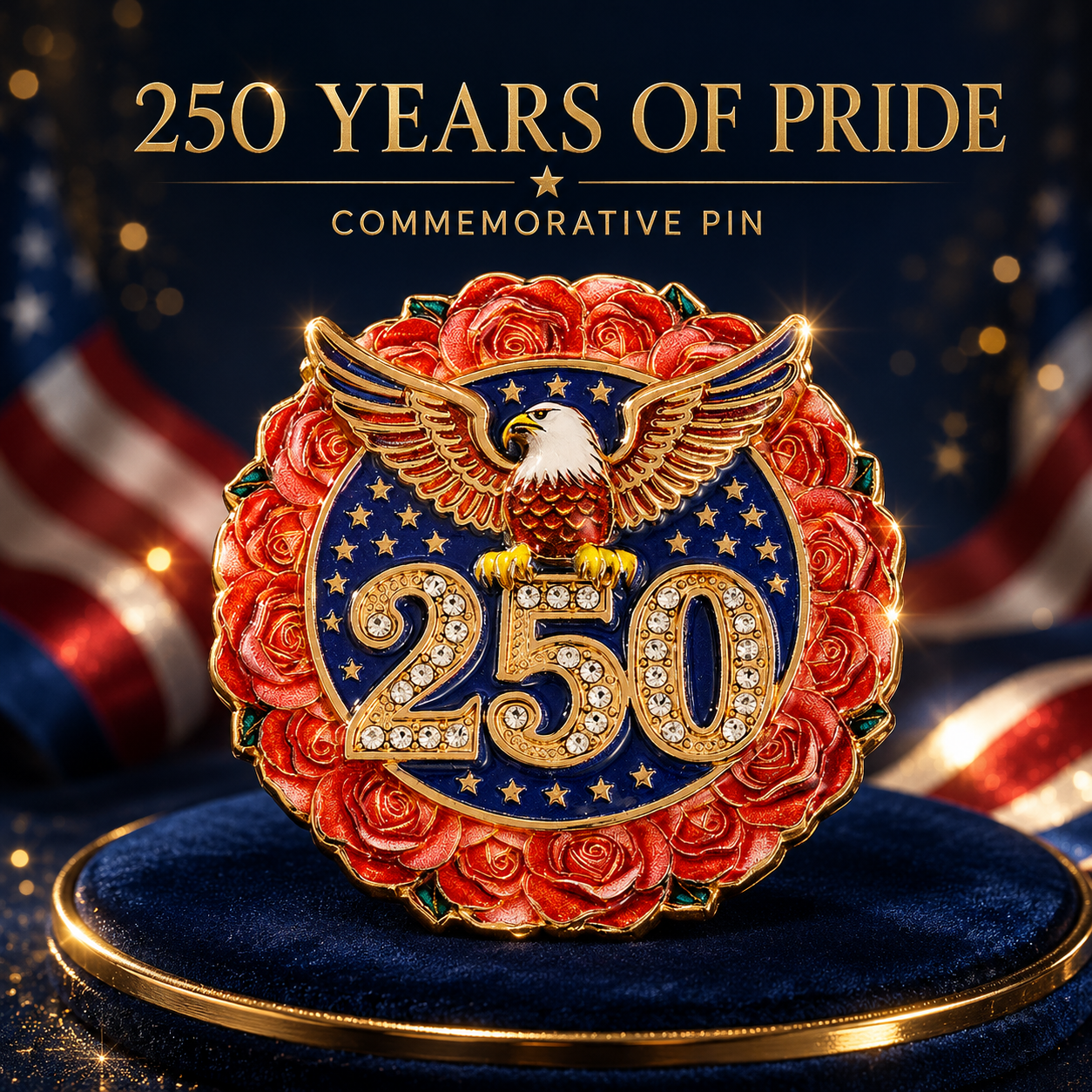 🗽 Buy 1, Get 1 Free 🔥 250th Anniversary Brooch of the Founding of the United States