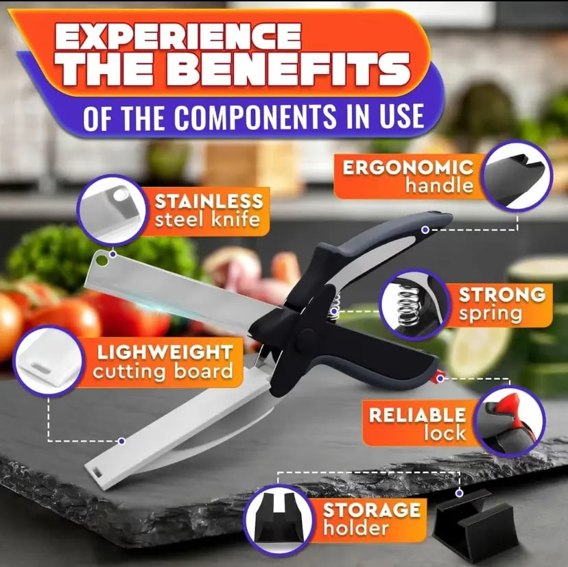 🔥2 in 1 Kitchen Scissors for Food