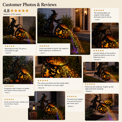 🎃 Halloween Witch Cauldron Garden Light(📦Buy 2 Free Shipping)