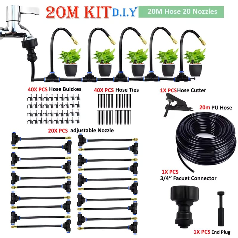 🔥 2026 Summer Sale | 49% OFF 360° Adjustable Garden Misting & Irrigation Kit