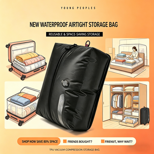 Space-Saving 25L IP68 Waterproof Compression Bag ✨ 200g Lightweight Luggage Organizer
