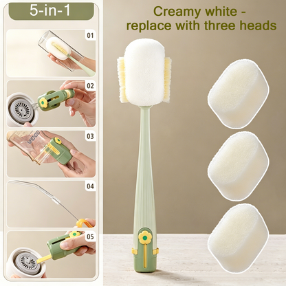 5-in-1 Bottle & Straw Cleaning Brush – Multifunctional Tool for Bottles, Cups, Straws
