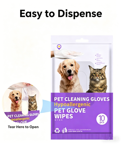 🏆 [BEST SELLER] 5-Minute "No-Rinse" Pet Grooming Gloves for gentle cleaning