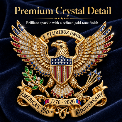 🎉 1776–2026 Patriotic Eagle Brooch - America 250th Anniversary Gift
