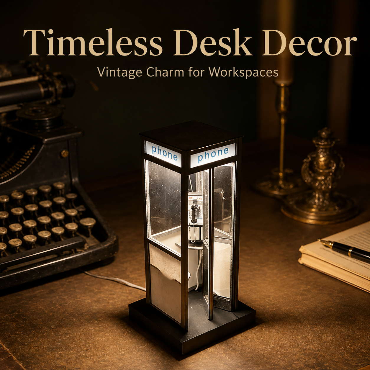 🔥Last Day 49% OFF - ☎️Retro Vintage Tall PhoneBooth Lamp