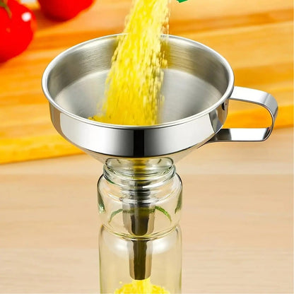 304 Stainless Steel Kitchen Oil Funnel（with filter）