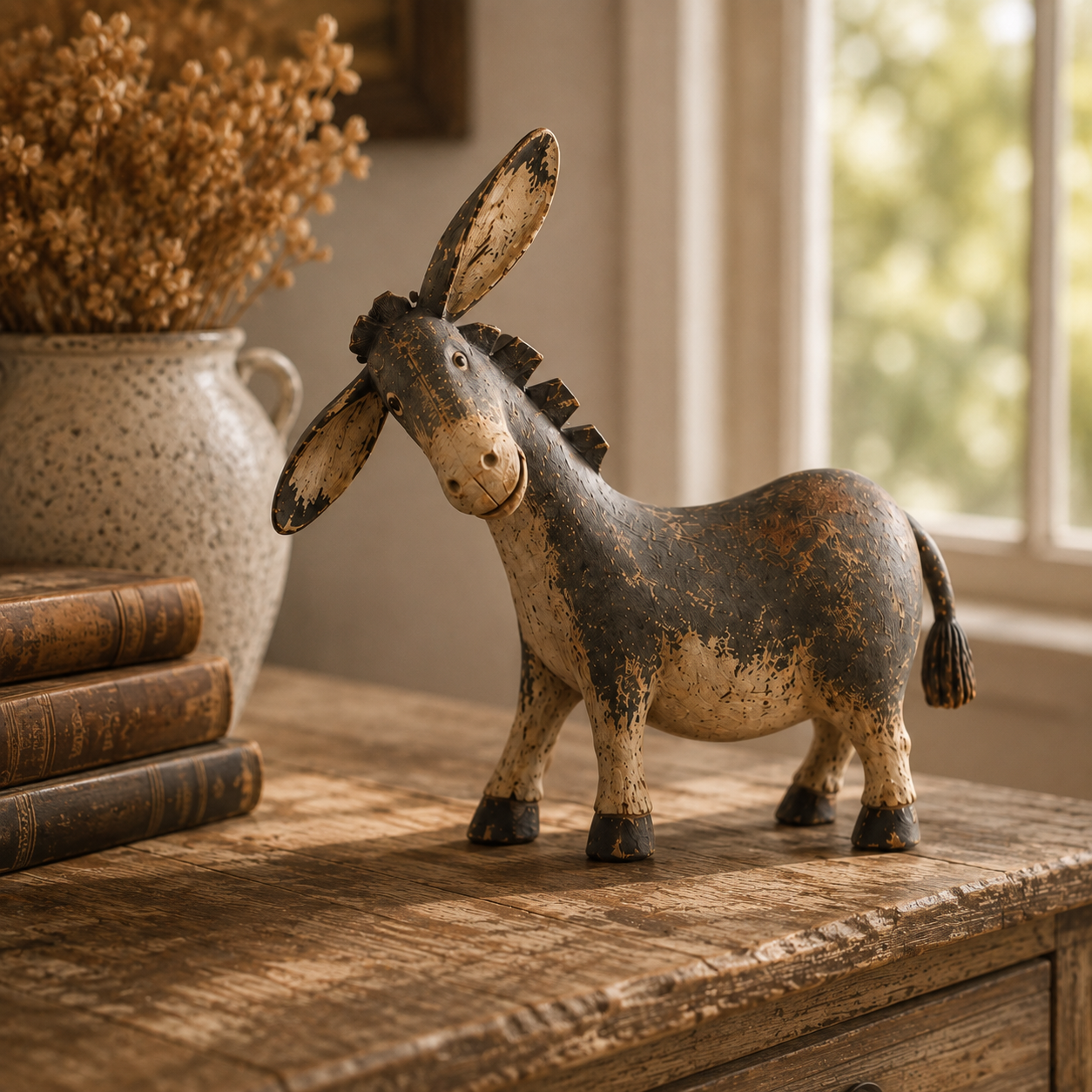 🫏Rustic Donkey Figurine for Farmhouse Decor