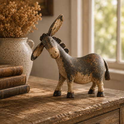 🫏Rustic Donkey Figurine for Farmhouse Decor