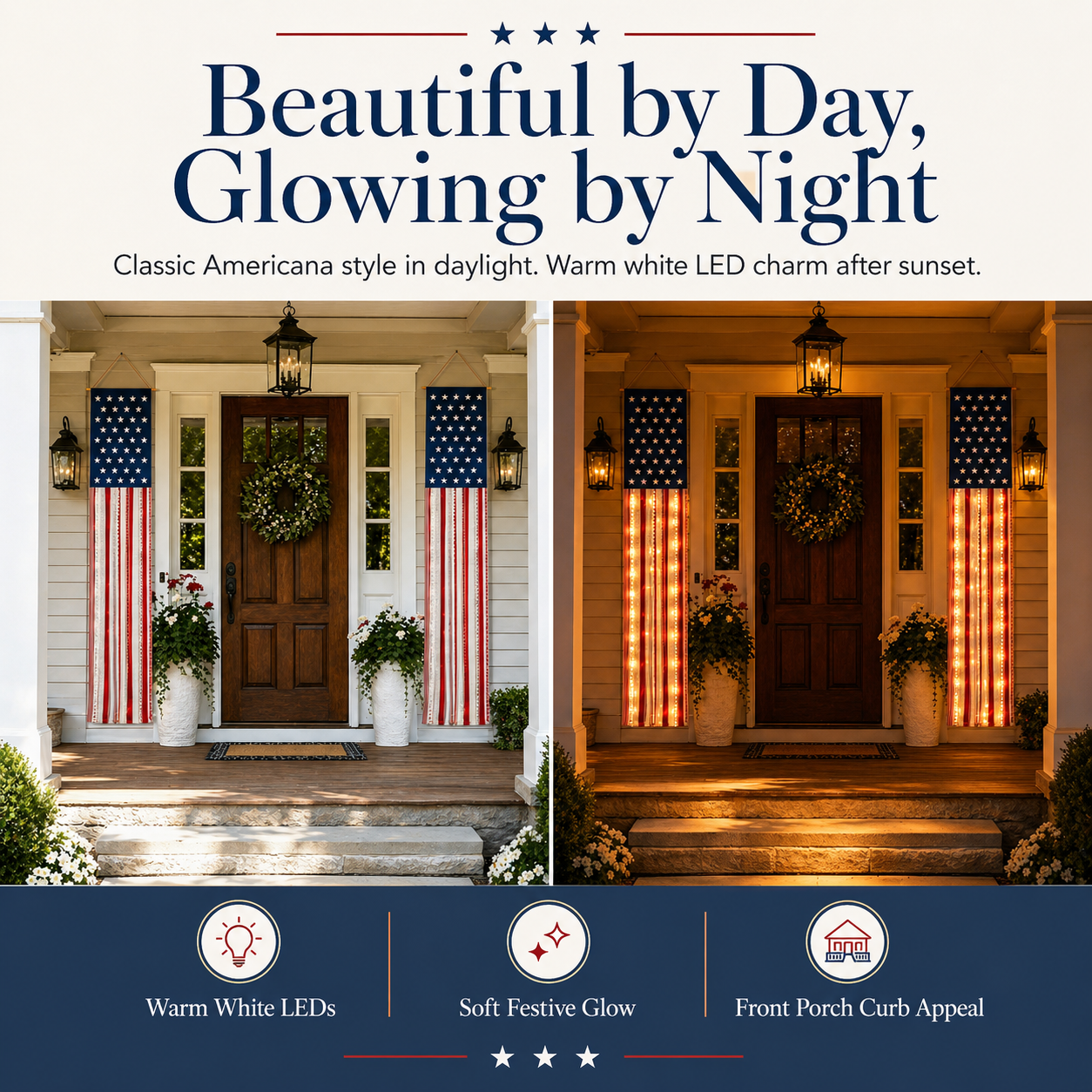 🎉Hot Sell🔥Patriotic Porch Banner Set | Perfect for America’s 250th Celebration!