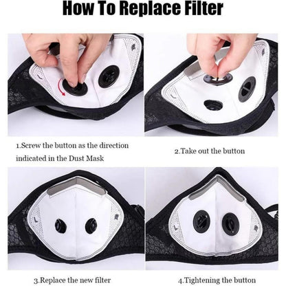 💕Hot sale 49% OFF💖Reusable Carbon Filter Dust Mask – Built for Active Lifestyles