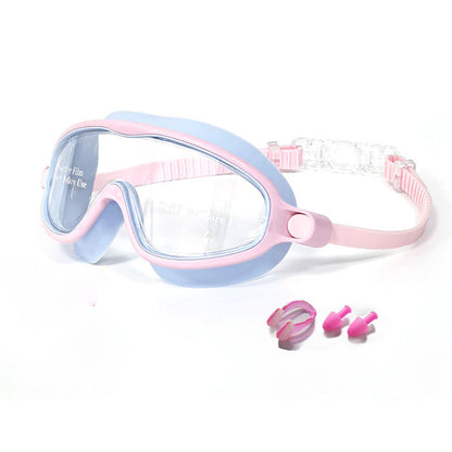 600A Series Anti‑Fog UV Protection Swim Goggles With Nose Clip & Ear Plugs Waterproof Swimming Glasses