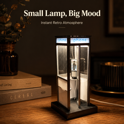 🔥Last Day 49% OFF - ☎️Retro Vintage Tall PhoneBooth Lamp