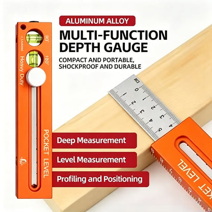 Multifunctional Marking Level Ruler