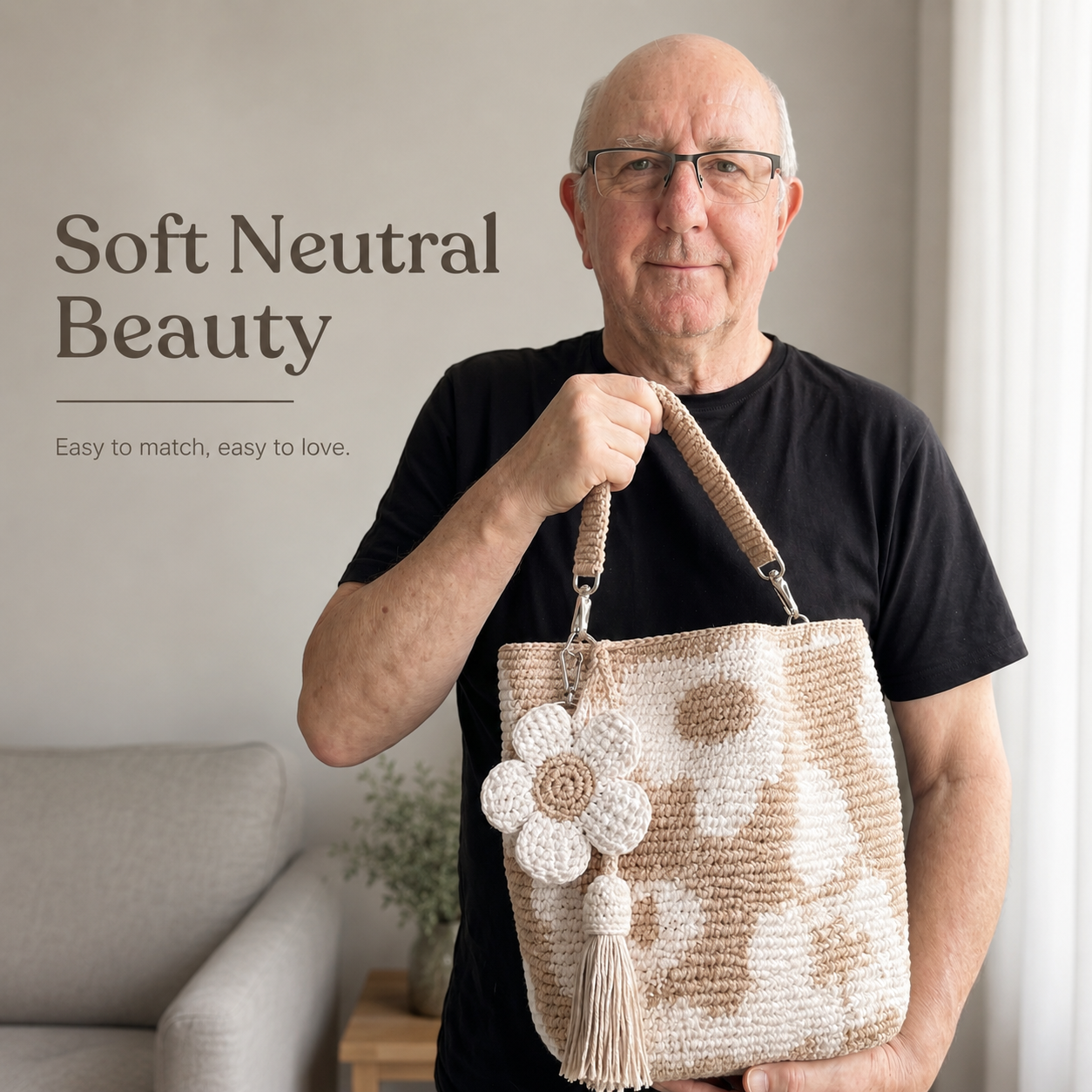 📢📢LAST DAY SALE 56% OFF👜Handmade Crochet Flower Tote 🌼✨