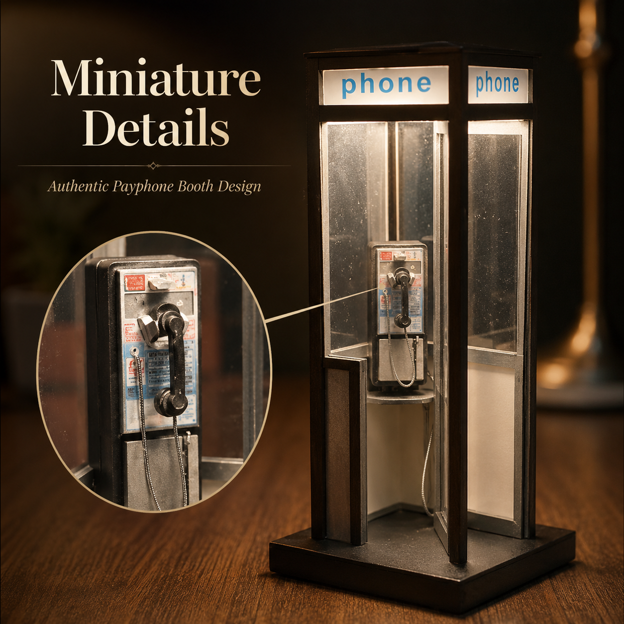 🔥Last Day 49% OFF - ☎️Retro Vintage Tall PhoneBooth Lamp
