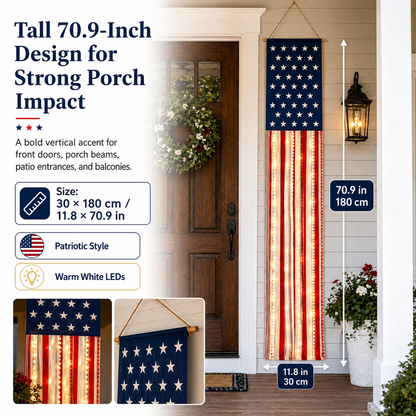 🎉Hot Sell🔥Patriotic Porch Banner Set | Perfect for America’s 250th Celebration!