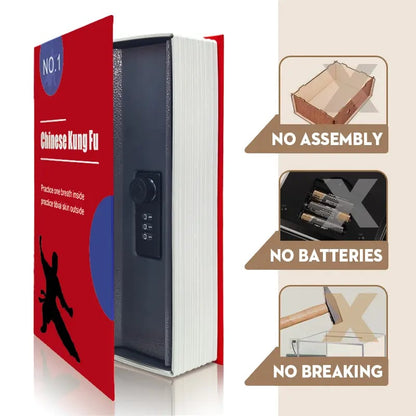 🏆#1 Best Seller 2026 🔥Hidden Book Safe with Combination Lock – Secure Your Cash & Valuables🗄️