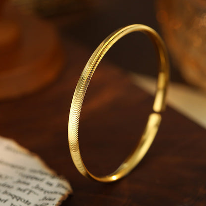 🔥 LIMITED TIME OFFER Elegant Cat's Eye Open Cuff Bracelet