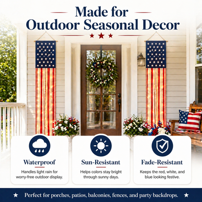 🎉Hot Sell🔥Patriotic Porch Banner Set | Perfect for America’s 250th Celebration!
