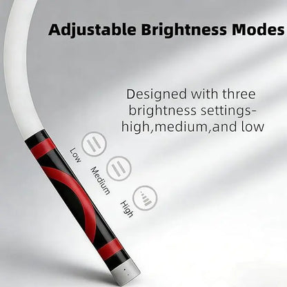 Bendable LED Flashlight Stick - 28" Flexible Design, 7-Hour Long Battery Life