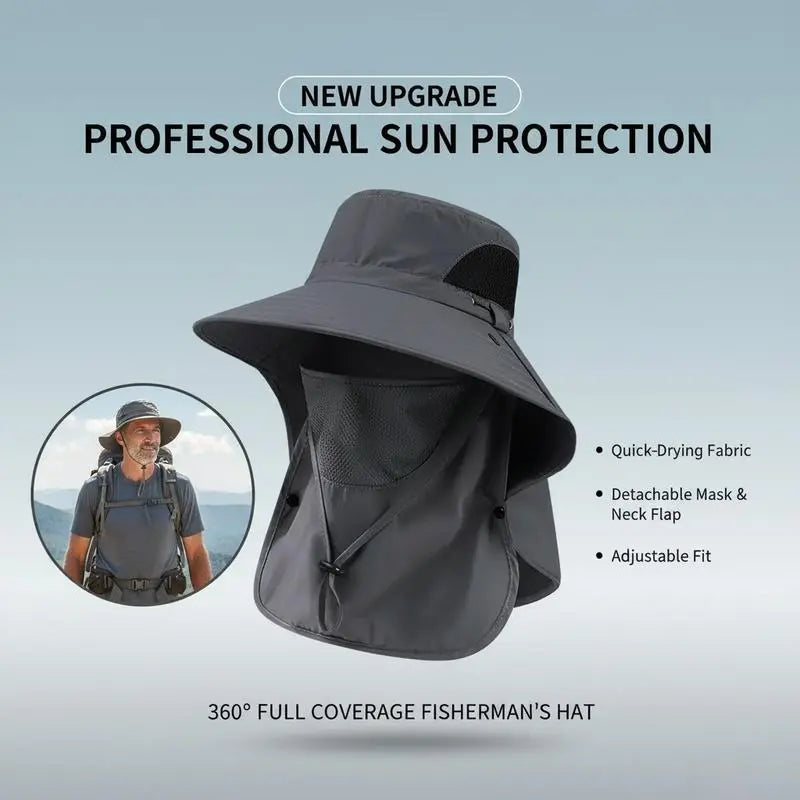 🔥Flash Sale-50% Off🔥Lightweight Summer Safari Cap for Hiking, Gardening, and Boating