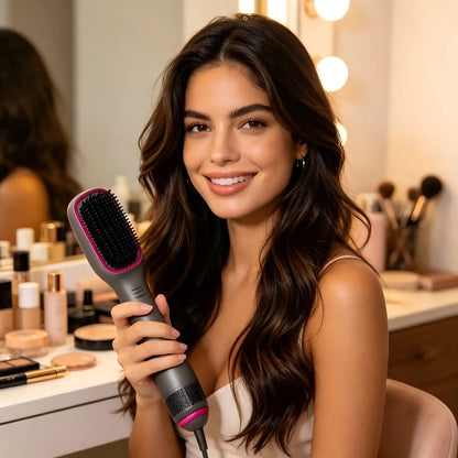 🔥One-Step Hair Dryer and Styler, All-in-One Hair Brush Straightener for Salon-Quality Smooth & Straight Styles
