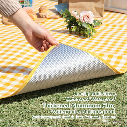🏆 [BEST SELL] The Ultimate All-Terrain Picnic Mat：100% Waterproof • Sand-Proof • Effortlessly Foldable 🌿