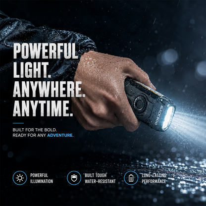 🔦Black Dog Night Blade R2 EDC Tactical Flashlight