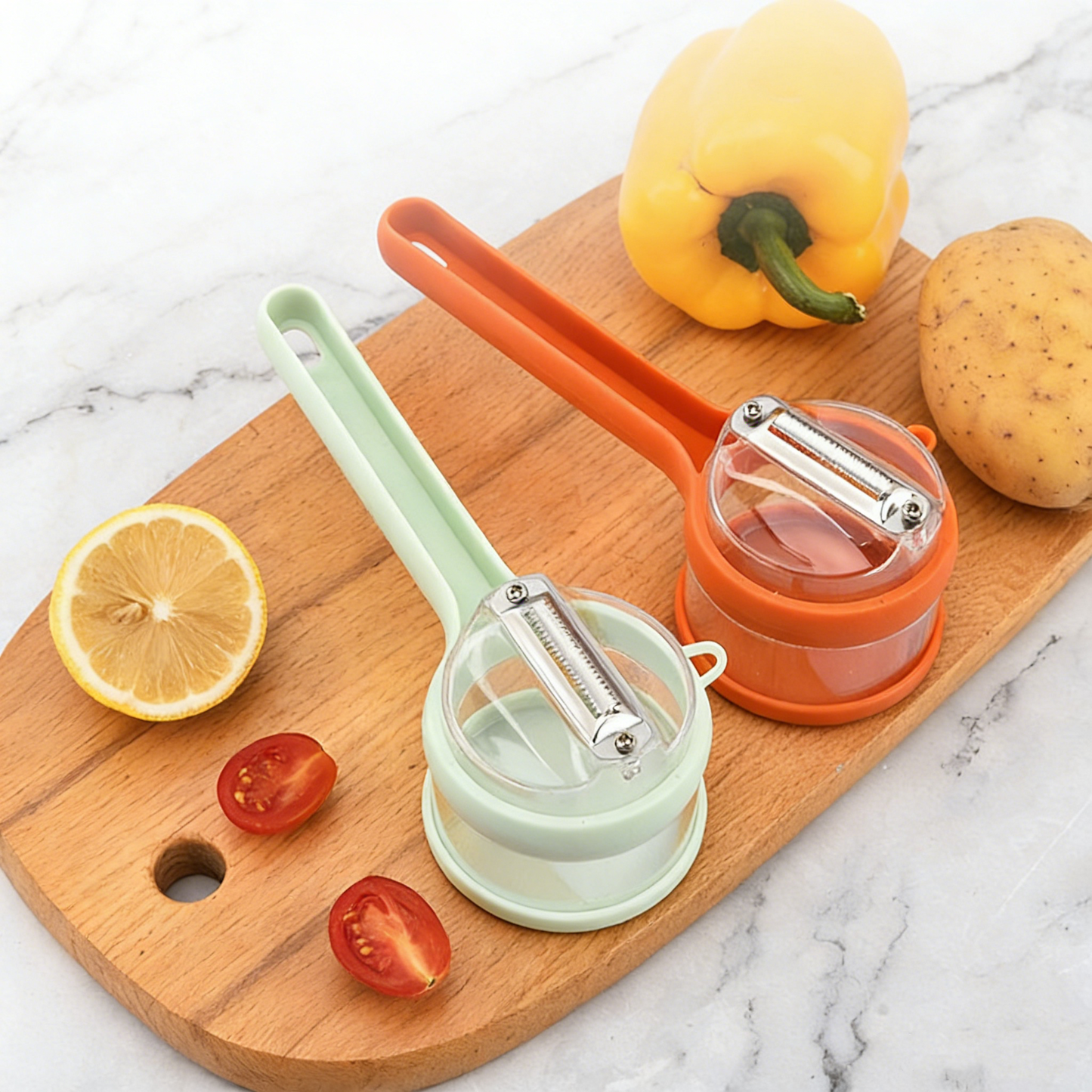 🔥50% OFF Today🔥Retractable Splash-Proof Peeler — No More Messy Kitchen Counters 🥔✨