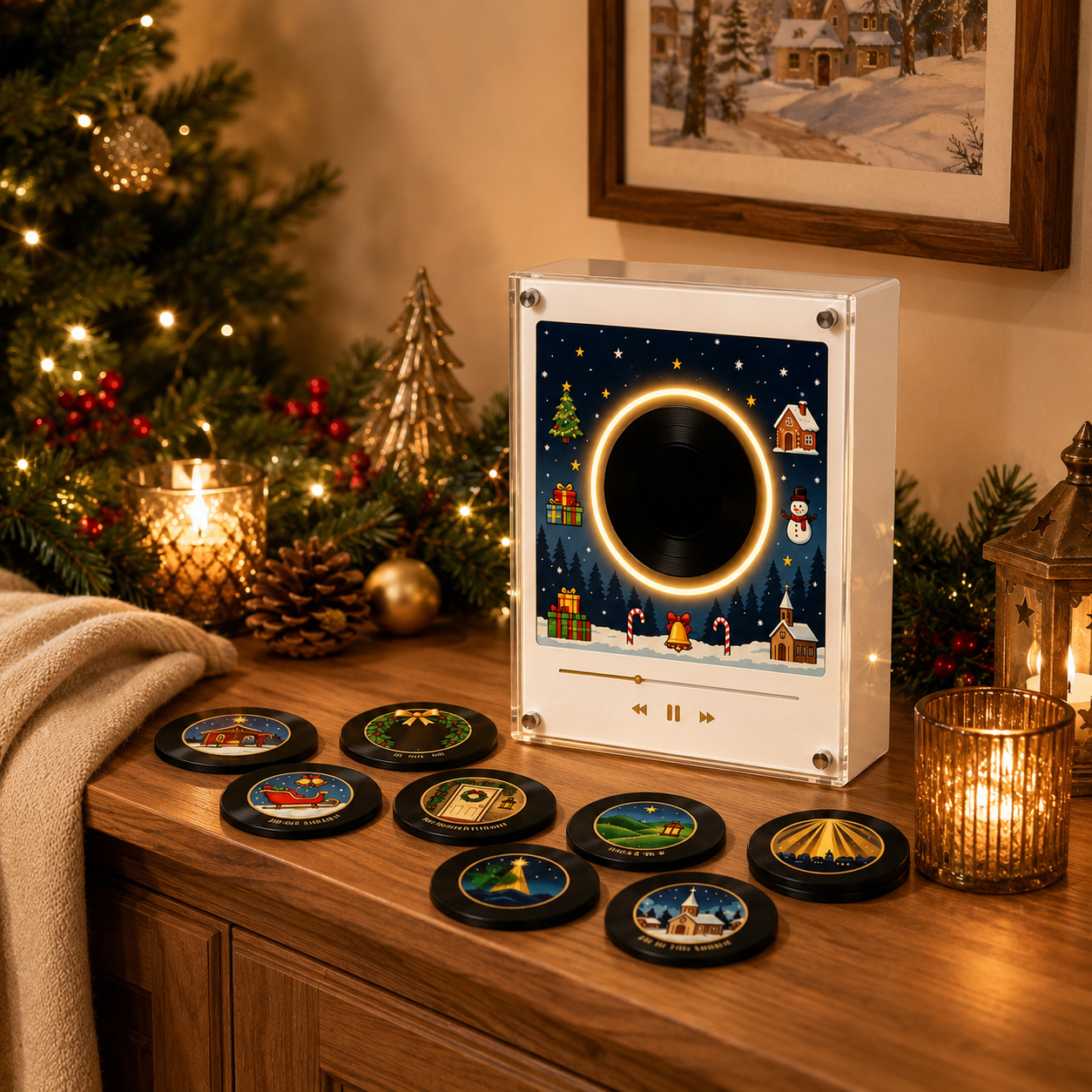 🎄Jingle Vinyl™ Christmas Magnetic Music Player Set
