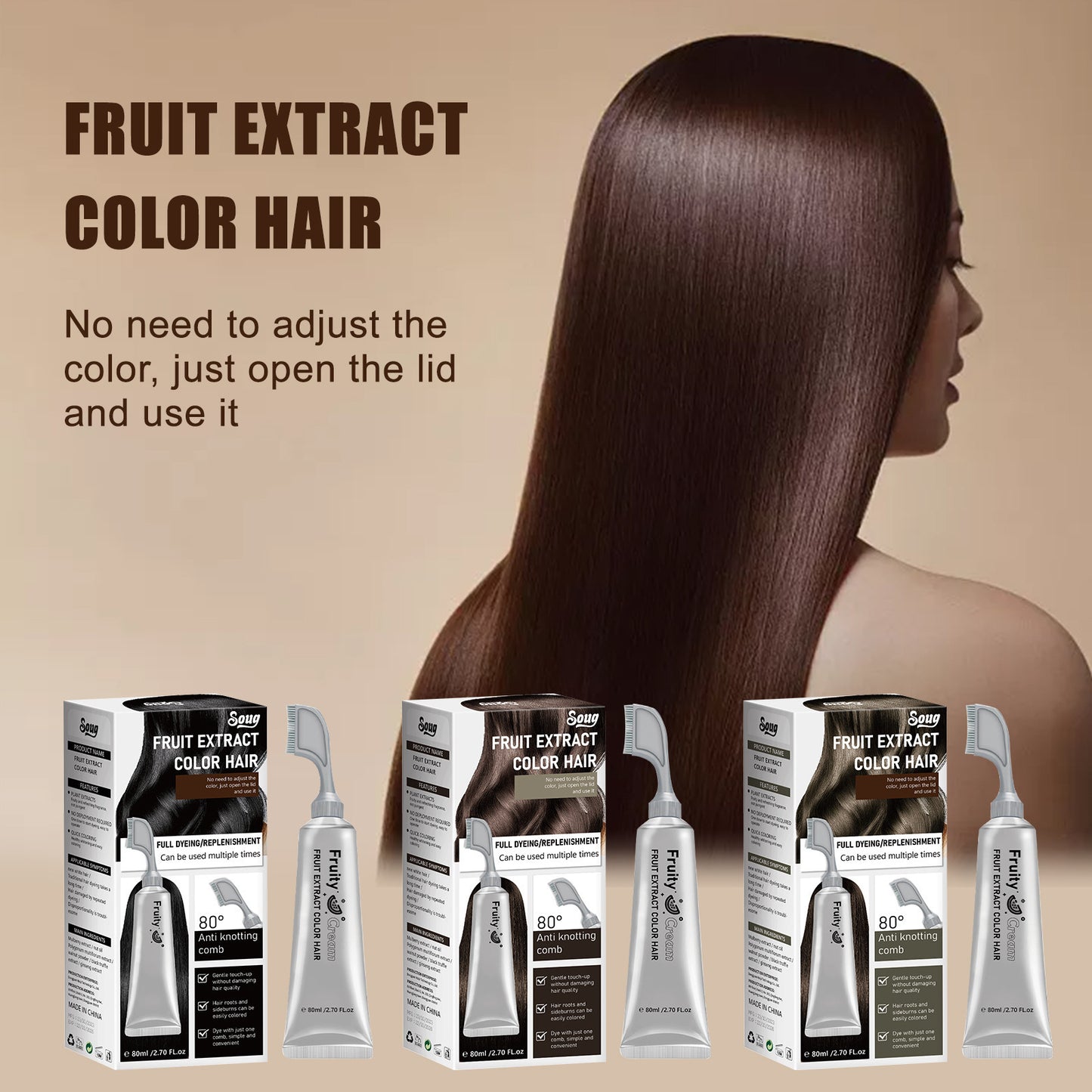 Instant Hair Color Comb - Professional Salon Results at Home