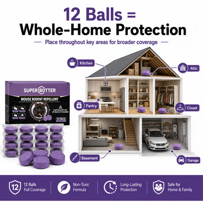 12 Individually Wrapped Natural Rodent Repellent Packs🐭