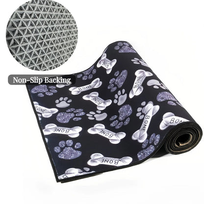 Washable Pet Paw Runner Rug - Non-Slip & Pet-Friendly